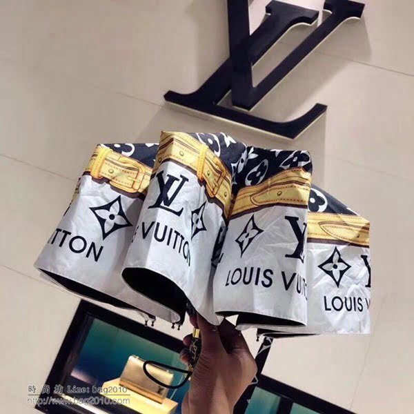LV路易威登傘 2018年度最新爆款 專櫃夏季新款 全自動折疊晴雨傘   zm1014